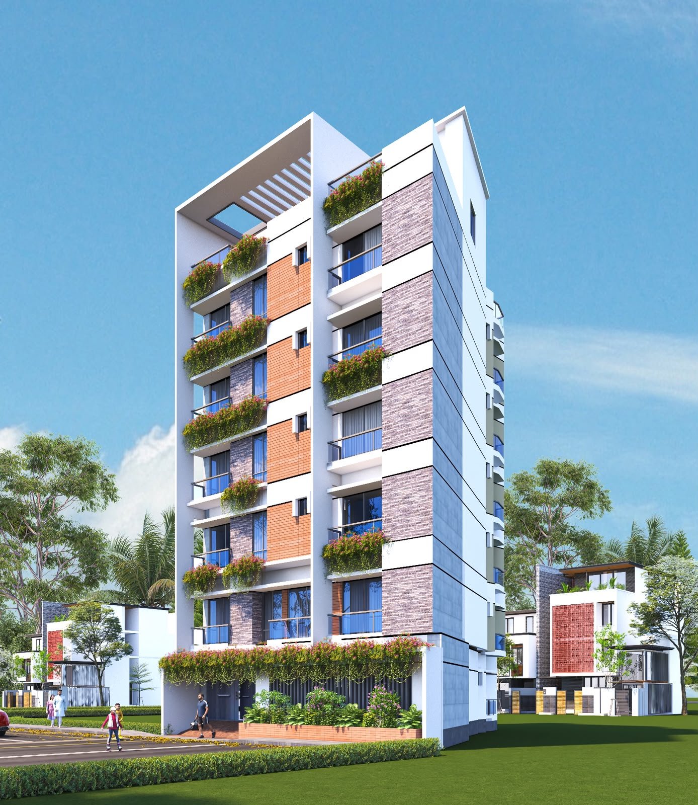 Modern Residential Apartments, Shah Makhdum, Rajshahi